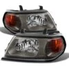 2000-2004 Mitsubishi Montero Sport Replacement Crystal Headlights - Black