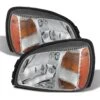2000-2005 Cadillac Deville Replacement Crystal Headlights - Chrome