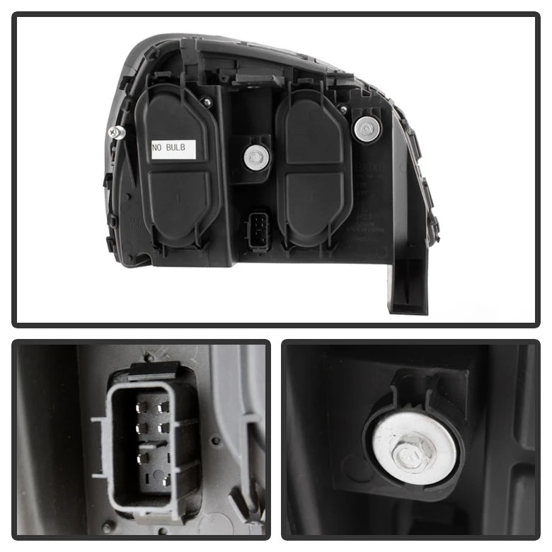 2000-2005 Cadillac Deville Replacement Crystal Headlights - Smoked 3 2000-2005 Cadillac Deville Replacement Crystal Headlights - Smoked - Image 3