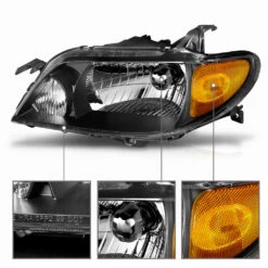 2001-2003 Mazda Prot_g_ JDM Style Crystal Headlights - Black -High-Efficiency Car Light Store 2001 2003 mazda prot g jdm style crystal headlights black 65