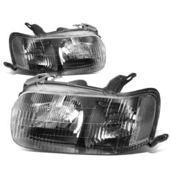 2001-2004 Ford Escape Factory Style Replacement Headlights - Black Clear