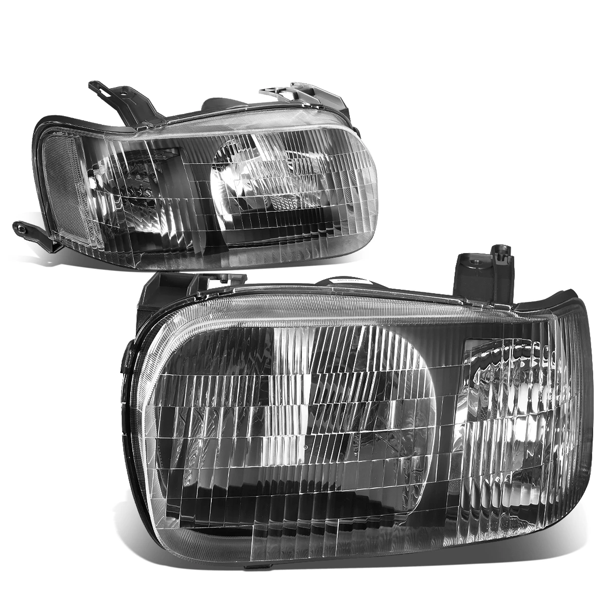 2001-2004 Ford Escape Factory Style Replacement Headlights - Black Clear 3 2001-2004 Ford Escape Factory Style Replacement Headlights - Black Clear - Image 3