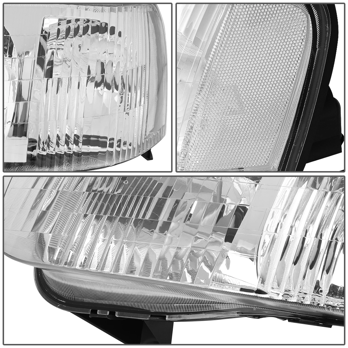2001-2004 Ford Escape Factory Style Replacement Headlights - Chrome Clear 5 2001-2004 Ford Escape Factory Style Replacement Headlights - Chrome Clear - Image 5