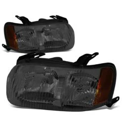 2001-2004 Ford Escape Factory Style Replacement Headlights - Smoked / Amber