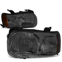 2001-2004 Ford Escape Factory Style Replacement Headlights - Smoked / Amber -High-Efficiency Car Light Store 2001 2004 ford escape factory style replacement headlights smoked amber 59