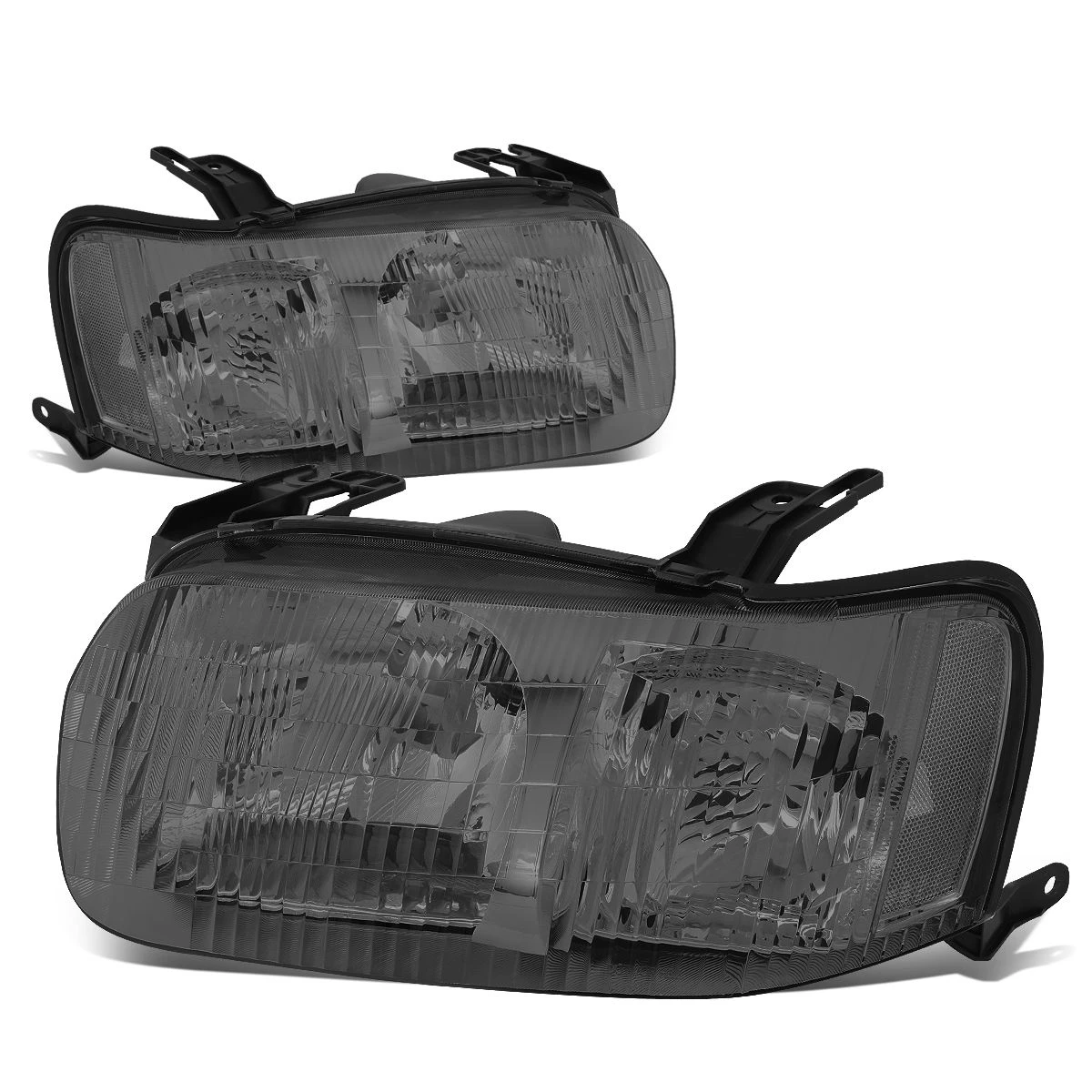 2001-2004 Ford Escape Factory Style Replacement Headlights - Smoked / Clear 1 2001-2004 Ford Escape Factory Style Replacement Headlights - Smoked / Clear