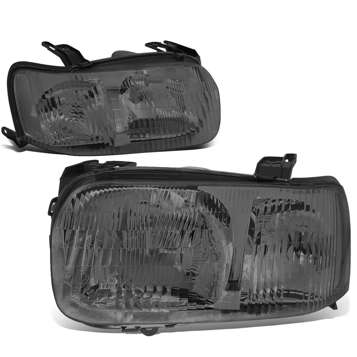 2001-2004 Ford Escape Factory Style Replacement Headlights - Smoked / Clear 3 2001-2004 Ford Escape Factory Style Replacement Headlights - Smoked / Clear - Image 3