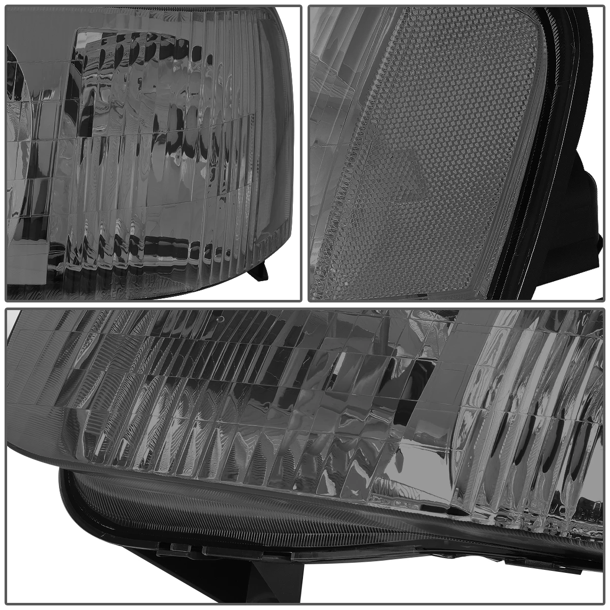 2001-2004 Ford Escape Factory Style Replacement Headlights - Smoked / Clear 5 2001-2004 Ford Escape Factory Style Replacement Headlights - Smoked / Clear - Image 5