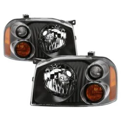 2001-2004 Nissan Frontier [Black Upgrade] Headlights Headlamps