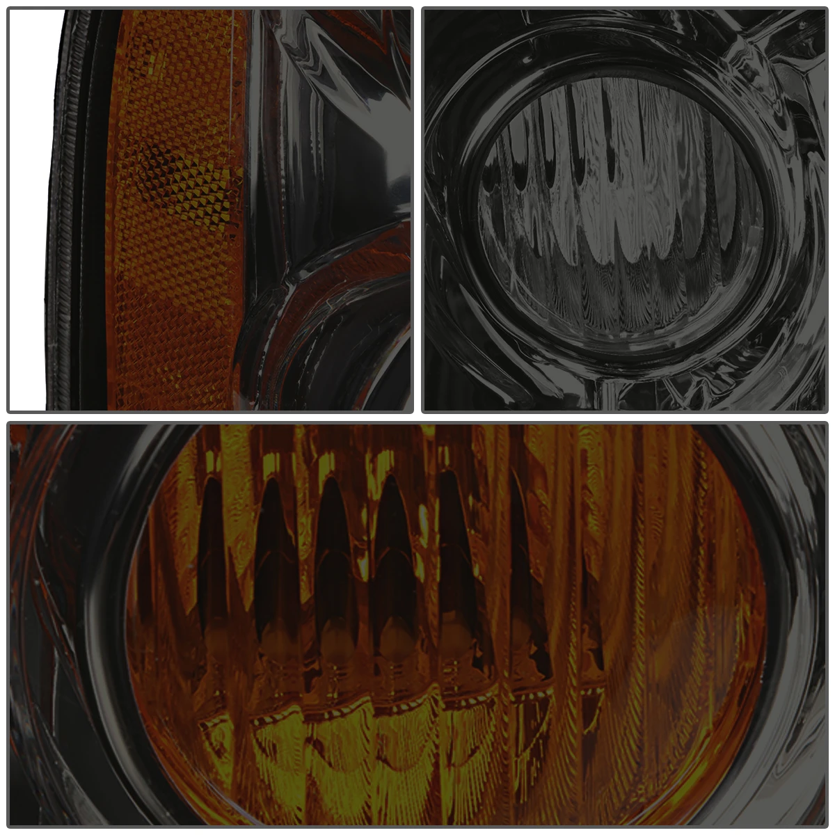 2001-2004 Nissan Frontier Factory Style Replacement Headlights - Smoked Lens / Amber 5 2001-2004 Nissan Frontier Factory Style Replacement Headlights - Smoked Lens / Amber - Image 5