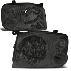 2001-2004 Nissan Frontier Factory Style Replacement Headlights - Smoked Lens / Clear -High-Efficiency Car Light Store 2001 2004 nissan frontier factory style replacement headlights smoked lens clear 81