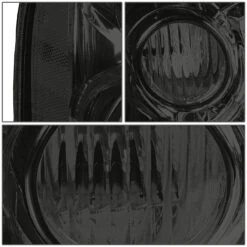 2001-2004 Nissan Frontier Factory Style Replacement Headlights - Smoked Lens / Clear -High-Efficiency Car Light Store 2001 2004 nissan frontier factory style replacement headlights smoked lens clear 90