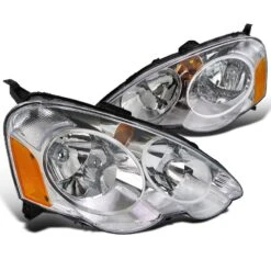 2002-2004 Acura RSX JDM Style Crystal Headlights - Chrome