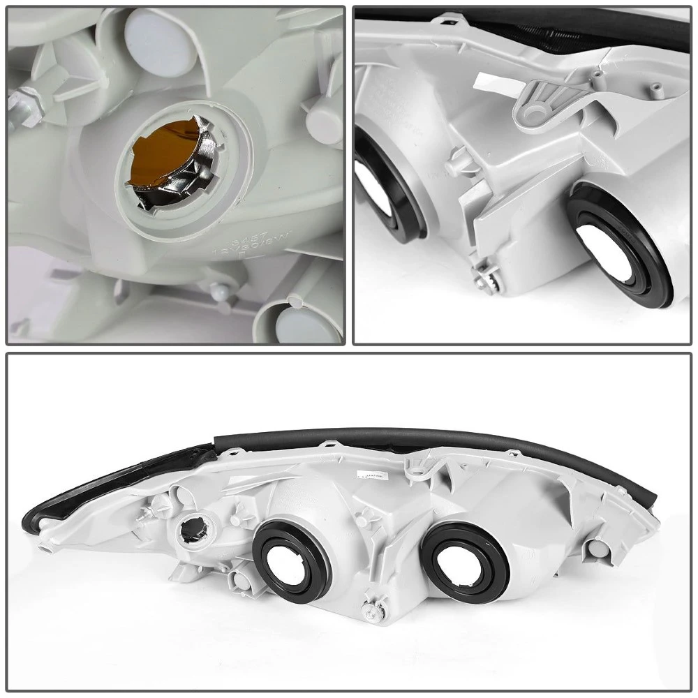 2002-2004 Toyota Camry OE-Style Chrome Housing Headlights - Amber Side Markers 4 2002-2004 Toyota Camry OE-Style Chrome Housing Headlights - Amber Side Markers - Image 4