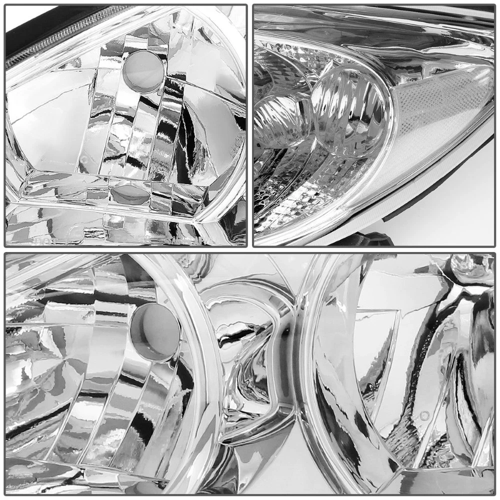 2002-2004 Toyota Camry OE-Style Chrome Housing Headlights - Clear Side Markers 3 2002-2004 Toyota Camry OE-Style Chrome Housing Headlights - Clear Side Markers - Image 3