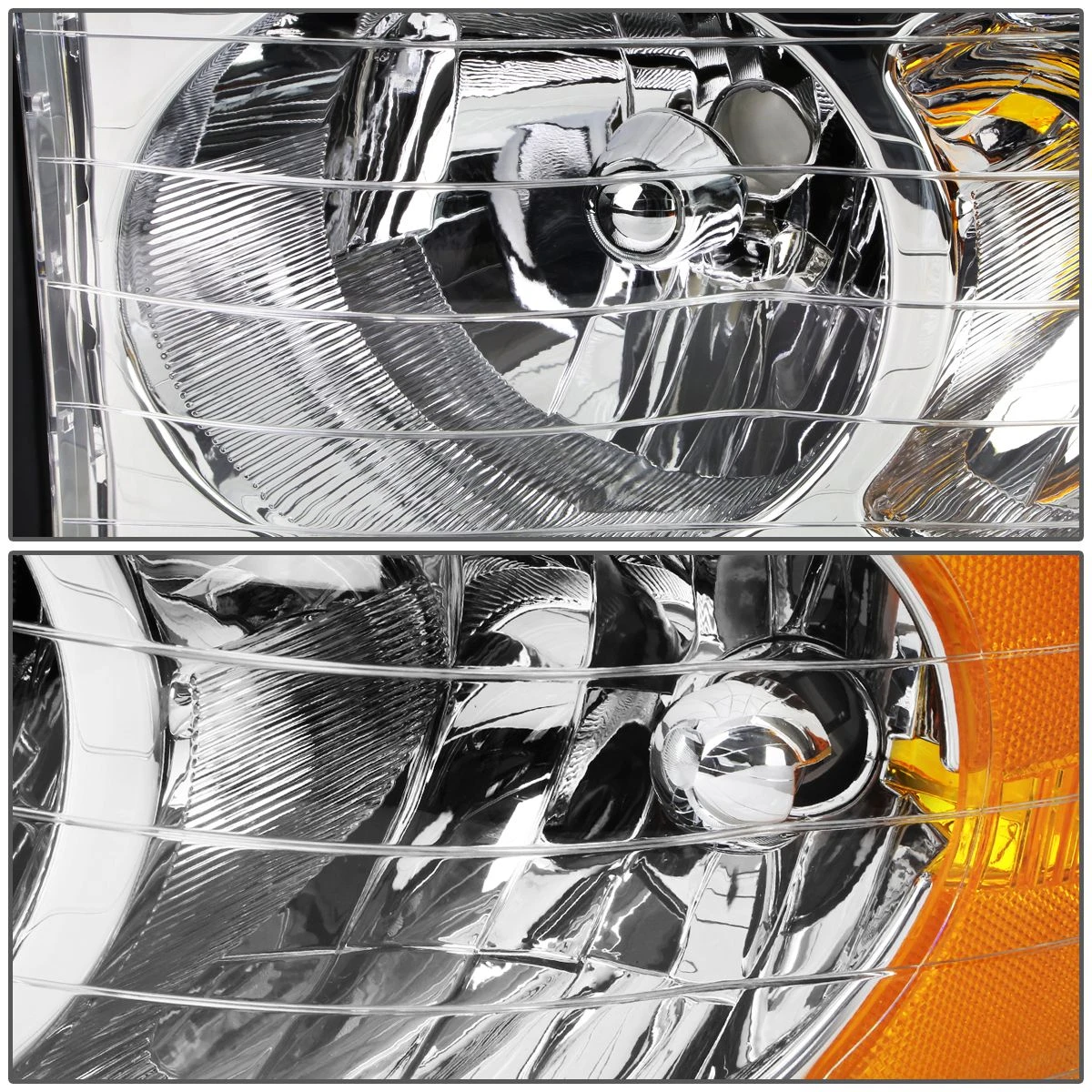 2002-2005 Dodge RAM 1500 2500 3500 Euro Style Crystal Headlights - Chrome 2 2002-2005 Dodge RAM 1500 2500 3500 Euro Style Crystal Headlights - Chrome - Image 2