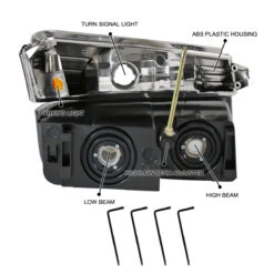 2002-2006 Chevy Avalanche 1500 2500 Pickup Matte Black Headlights -High-Efficiency Car Light Store 2002 2006 chevy avalanche 1500 2500 pickup matte black headlights 111