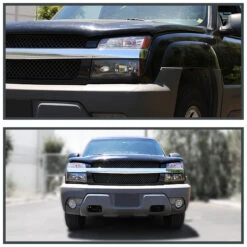 2002-2006 Chevy Avalanche 1500 2500 Pickup Matte Black Headlights -High-Efficiency Car Light Store 2002 2006 chevy avalanche 1500 2500 pickup matte black headlights 114