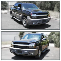 2002-2006 Chevy Avalanche 1500 2500 Pickup Matte Black Headlights -High-Efficiency Car Light Store 2002 2006 chevy avalanche 1500 2500 pickup matte black headlights 117