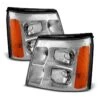 2002 Cadillac Escalade Replacement Crystal Headlights - Chrome