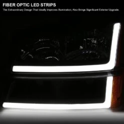 2003-2007 Chevy Silverado/Avalanche LED Bar Reflector Headlights - Black Housing 12 2003-2007 Chevy Silverado/Avalanche LED Bar Reflector Headlights - Black Housing -High-Efficiency Car Light Store 2003 2007 chevy silverado avalanche led bar reflector headlights black housing 17