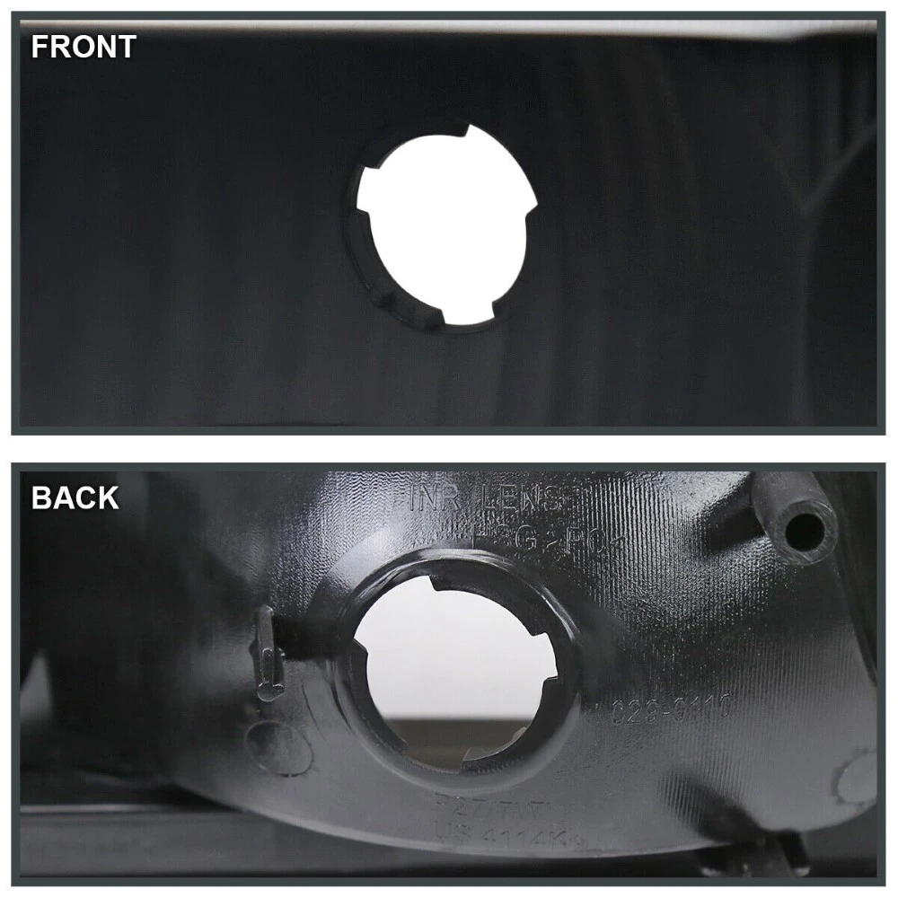 2003-2007 Chevy Silverado/Avalanche LED Bar Reflector Headlights - Black Housing 7 2003-2007 Chevy Silverado/Avalanche LED Bar Reflector Headlights - Black Housing - Image 7