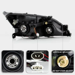 2003-2007 Honda Accord Optic-Style LED Tube Headlights - Black 9 2003-2007 Honda Accord Optic-Style LED Tube Headlights - Black -High-Efficiency Car Light Store 2003 2007 honda accord optic style led tube headlights black 79