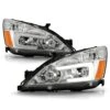 2003-2007 Honda Accord Optic-Style LED Tube Headlights - Chrome