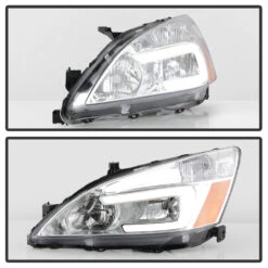 2003-2007 Honda Accord Optic-Style LED Tube Headlights - Chrome 11 2003-2007 Honda Accord Optic-Style LED Tube Headlights - Chrome -High-Efficiency Car Light Store 2003 2007 honda accord optic style led tube headlights chrome 68
