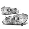 2003-2008 Toyota Corolla Factory Style Replacement Headlights - Chrome / Clear