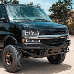 2003-2023 Chevy Express / GMC Savana Switchback E-Shape LED DRL Headlights - Black Housing Clear Lens Amber Side Markers -High-Efficiency Car Light Store 2003 2023 chevy express gmc savana switchback e shape led drl headlights black housing clear lens amber side markers 33