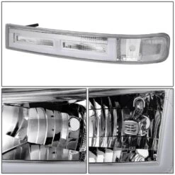 2003-2023 Chevy Express / GMC Savana Switchback F-Shape LED DRL Headlights - Chrome Housing Clear Lens Clear Side Markers 12 2003-2023 Chevy Express / GMC Savana Switchback F-Shape LED DRL Headlights - Chrome Housing Clear Lens Clear Side Markers -High-Efficiency Car Light Store 2003 2023 chevy express gmc savana switchback f shape led drl headlights chrome housing clear lens clear side markers 17