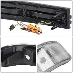 2003-2023 Chevy Express / GMC Savana Switchback F-Shape LED DRL Headlights - Chrome Housing Clear Lens Clear Side Markers 15 2003-2023 Chevy Express / GMC Savana Switchback F-Shape LED DRL Headlights - Chrome Housing Clear Lens Clear Side Markers -High-Efficiency Car Light Store 2003 2023 chevy express gmc savana switchback f shape led drl headlights chrome housing clear lens clear side markers 26