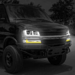 2003-2023 Chevy Express / GMC Savana Switchback F-Shape LED DRL Headlights - Chrome Housing Clear Lens Clear Side Markers 16 2003-2023 Chevy Express / GMC Savana Switchback F-Shape LED DRL Headlights - Chrome Housing Clear Lens Clear Side Markers -High-Efficiency Car Light Store 2003 2023 chevy express gmc savana switchback f shape led drl headlights chrome housing clear lens clear side markers 29