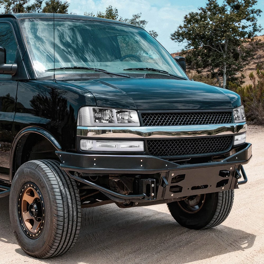 2003-2023 Chevy Express / GMC Savana Switchback F-Shape LED DRL Headlights - Chrome Housing Clear Lens Clear Side Markers 9 2003-2023 Chevy Express / GMC Savana Switchback F-Shape LED DRL Headlights - Chrome Housing Clear Lens Clear Side Markers - Image 9