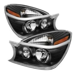 2004-2005 Buick Rendezvous Replacement Crystal Headlights - Black