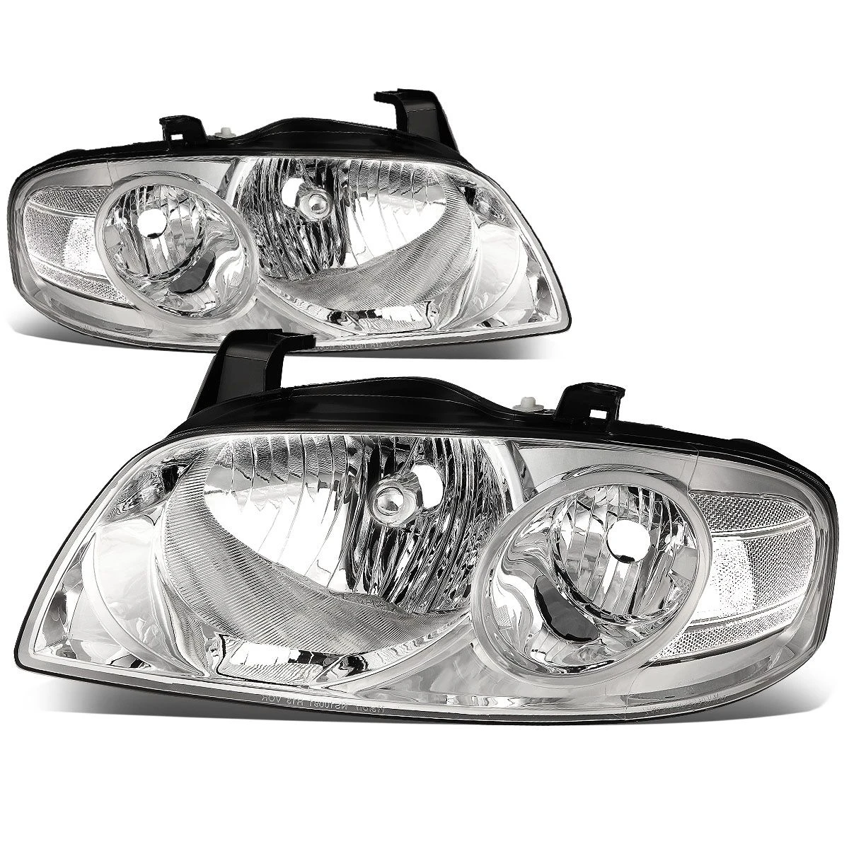 2004-2006 Nissan Sentra Factory Style Replacement Headlights - Chrome / Clear 1 2004-2006 Nissan Sentra Factory Style Replacement Headlights - Chrome / Clear