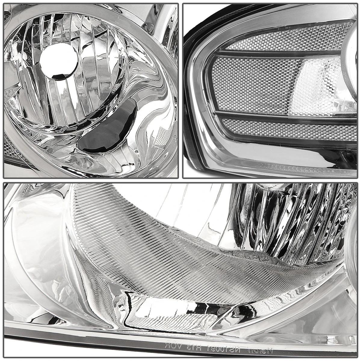 2004-2006 Nissan Sentra Factory Style Replacement Headlights - Chrome / Clear 5 2004-2006 Nissan Sentra Factory Style Replacement Headlights - Chrome / Clear - Image 5