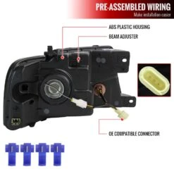 2004-2008 Ford F-150/ 2006-2008 Lincoln Mark LT LED Bar Factory Style Headlights - Smoked 11 2004-2008 Ford F-150/ 2006-2008 Lincoln Mark LT LED Bar Factory Style Headlights - Smoked -High-Efficiency Car Light Store 2004 2008 ford f 150 2006 2008 lincoln mark lt led bar factory style headlights smoked 64