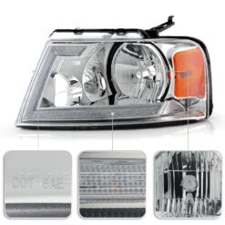 2004-2008 Ford F150 LED Tube Switchback Signal Headlights - Chrome 12 2004-2008 Ford F150 LED Tube Switchback Signal Headlights - Chrome -High-Efficiency Car Light Store 2004 2008 ford f150 led tube switchback signal headlights chrome 86