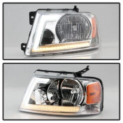 2004-2008 Ford F150 LED Tube Switchback Signal Headlights - Chrome 13 2004-2008 Ford F150 LED Tube Switchback Signal Headlights - Chrome -High-Efficiency Car Light Store 2004 2008 ford f150 led tube switchback signal headlights chrome 89