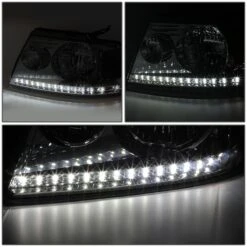 2004-2008 Ford F150 / Lincoln Mark LT LED DRL Headlights - Smoked Clear 11 2004-2008 Ford F150 / Lincoln Mark LT LED DRL Headlights - Smoked Clear -High-Efficiency Car Light Store 2004 2008 ford f150 lincoln mark lt led drl headlights smoked clear 56