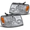 2004-2008 Ford F150 Pickup Crystal Headlights - Chrome