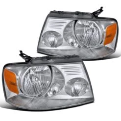 2004-2008 Ford F150 Pickup Crystal Headlights - Chrome