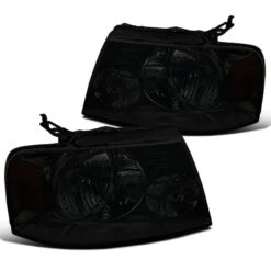 2004-2008 Ford F150 Pickup Crystal Headlights - Smoked