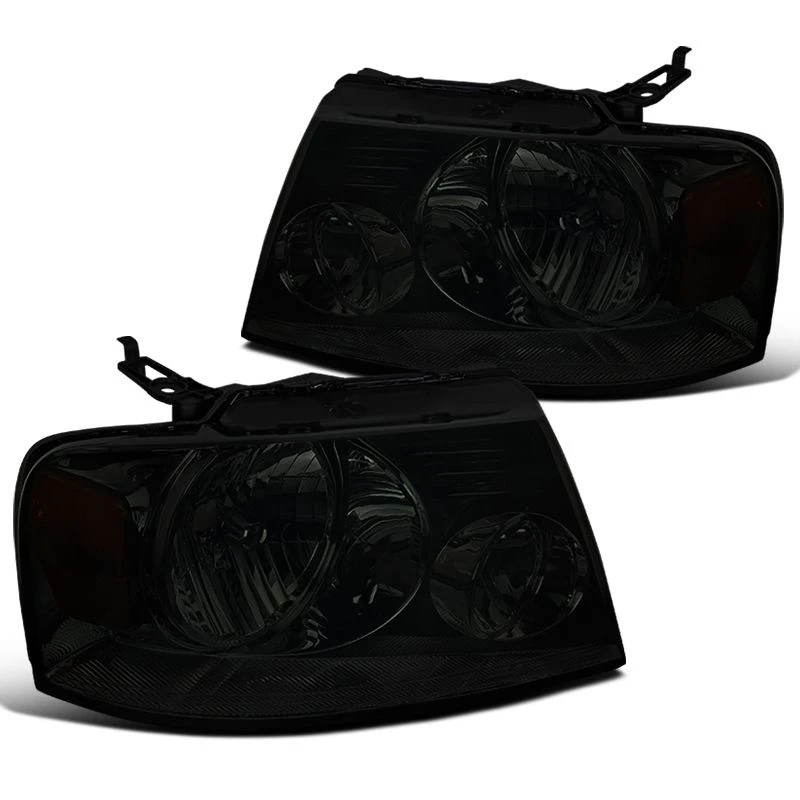 2004-2008 Ford F150 Pickup Crystal Headlights - Smoked 1 2004-2008 Ford F150 Pickup Crystal Headlights - Smoked
