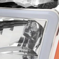 2004-2015 Nissan Titan / 04-07 Armada Headlights Lamps LED Strip Tube - Chrome -High-Efficiency Car Light Store 2004 2015 nissan titan 04 07 armada headlights lamps led strip tube chrome 91