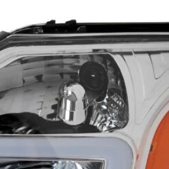 2004-2015 Nissan Titan / 04-07 Armada Headlights Lamps LED Strip Tube - Chrome -High-Efficiency Car Light Store 2004 2015 nissan titan 04 07 armada headlights lamps led strip tube chrome 94