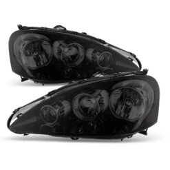 2005-2006 Acura RSX Crystal Replacement Headlights - Black Smoked