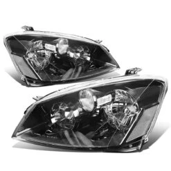 2005-2006 Nissan Altima Factory Style Replacement Headlights - Black / Clear